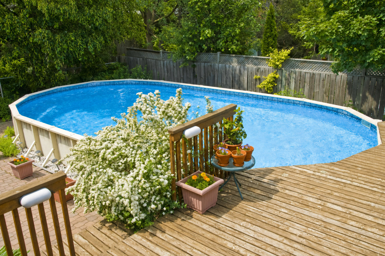 Pool deck construction